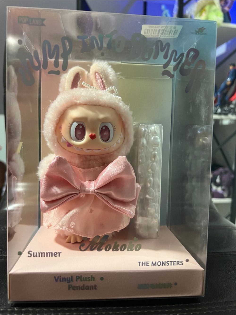 Mokoko Summer Plush Pendant - Pink Bunny Bow